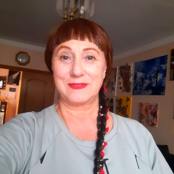 Аmasing artificial braid with crystals and roses, long 30 inch $50 - Picture 1 of 7